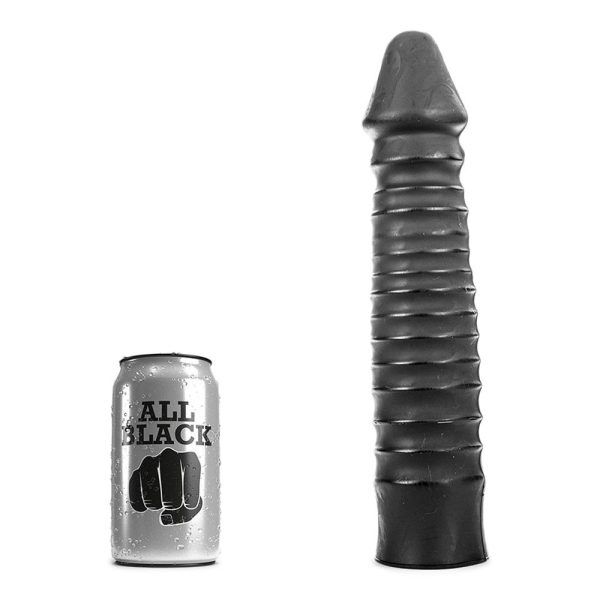 All Black 29 - stor anal dildo med riller