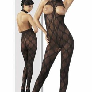 Catsuit brystfri Onesize S-L Sort