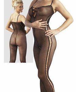 Catsuit med Ophidsende transparens Small/Medium