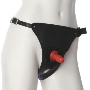 Doc Johnson Vac-U-Lock Læder Harness Med Plug