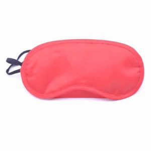 Rød satin blindfold