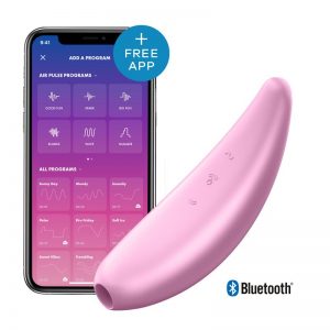 Satisfyer Curvy 3+ Klitoris Stimulator og Vibrator - Lyserød