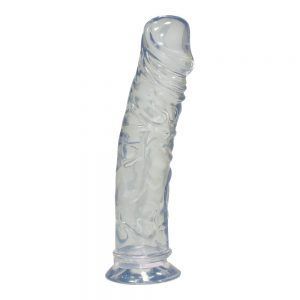 Crystal Clear jelly Dildo med sugekop