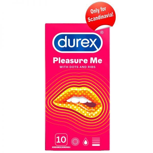 Durex Pleasure Me Kondomer med Knopper og Riller - 10 stk