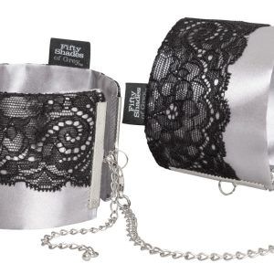 Play Nice Satin & Lace Wrist Cuffs