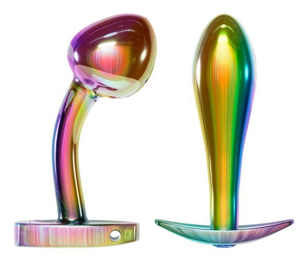 Metal Butt Plug Set in Rainbow Colors