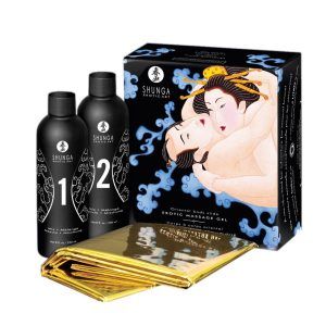 Shunga Body Massage Gel Sæt -Eksotisk