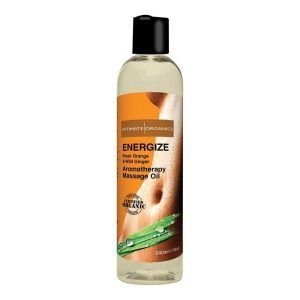 Intimate Organics Aromatherapy - Massageolie Med Duft - energize - 240 ml