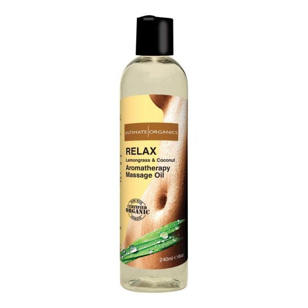 Intimate Organics Aromatherapy - Massageolie Med Duft - relax - 240 ml