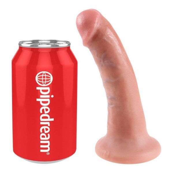 King Cock 6" Realistisk Dildo 15,2cm - Lys Hudfarve