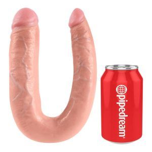 King Cock - U-shaped Double Trouble Large - lys hudfrave