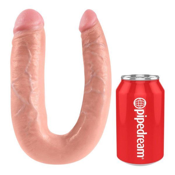 King Cock - U-shaped Double Trouble Large - lys hudfrave