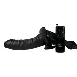 You2Toys Easy Rider Strap-On Dildo Med Vibrator - Sort