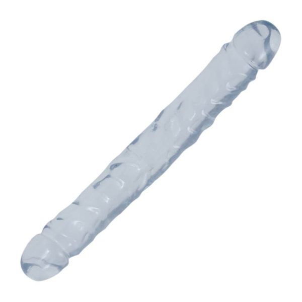 Doc Johnson Crystal Jellies Dobbelt Dildo - klar