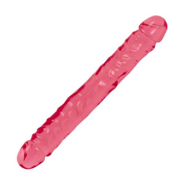 Doc Johnson Crystal Jellies Dobbelt Dildo - pink