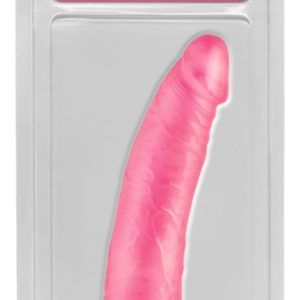 Pipedream Basix Rubber - Slim Seven Pink Dildo 21 cm