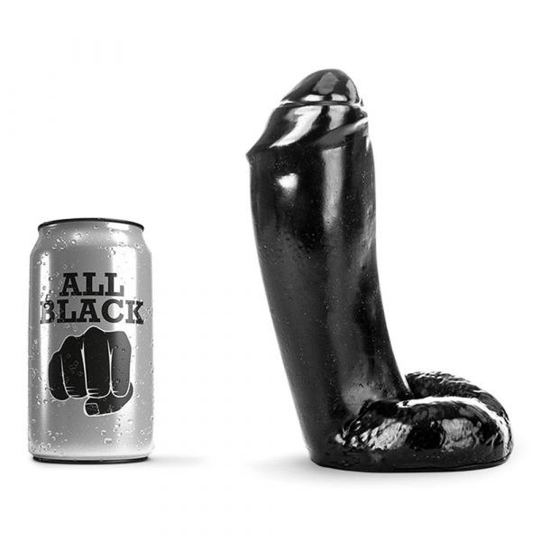 All Black 46 - Tyk, Realistisk Dildo