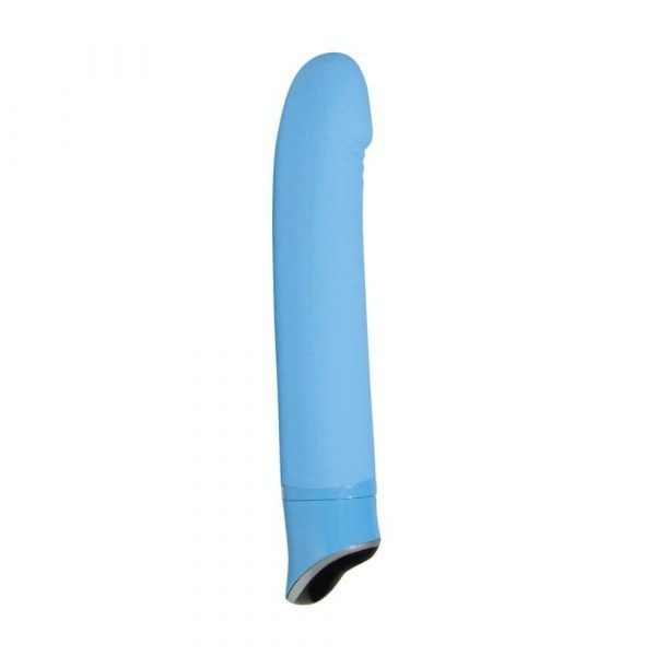 Happy Smile Dildo Vibrator - Blå