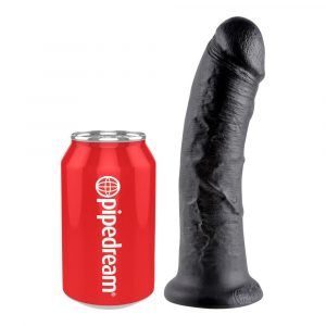 King Cock - 20,3 cm Cock Realistisk Dildo - Sort