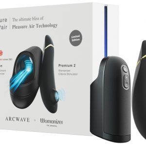 Legetøjssæt "Pleasure Pair" med Arcwave masturbator Ion og Womanizer Premium 2