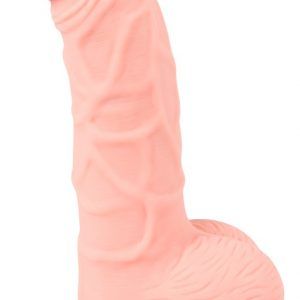 Naturdildo Medical Silicone Dildo, 20 cm, let bøjet