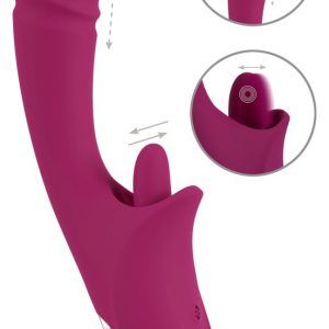 Stødvibrator med vibro-tunge til klitoris