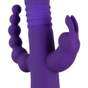 Thrusting Pearl Triple Vibrator med klitoris- og analvibrator