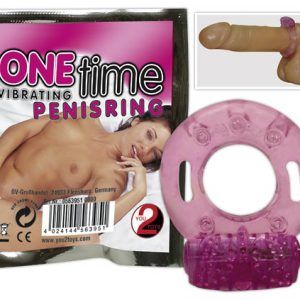 Engangs penisring med vibrator Pink