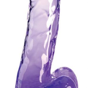 Naturlig dildo "6"-Cock with Balls" med sugefod